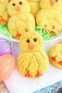 Easter Chick Lemon Cookies