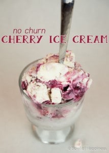 No Churn Cherry Ice Cream