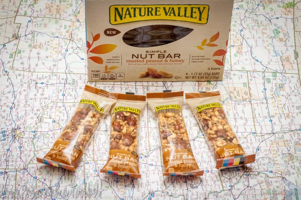 Today I'm sharing a great list of Road Trip Essentials to pack for your next trip!- Love, Pasta and a Tool Belt #simplesnacking #ad