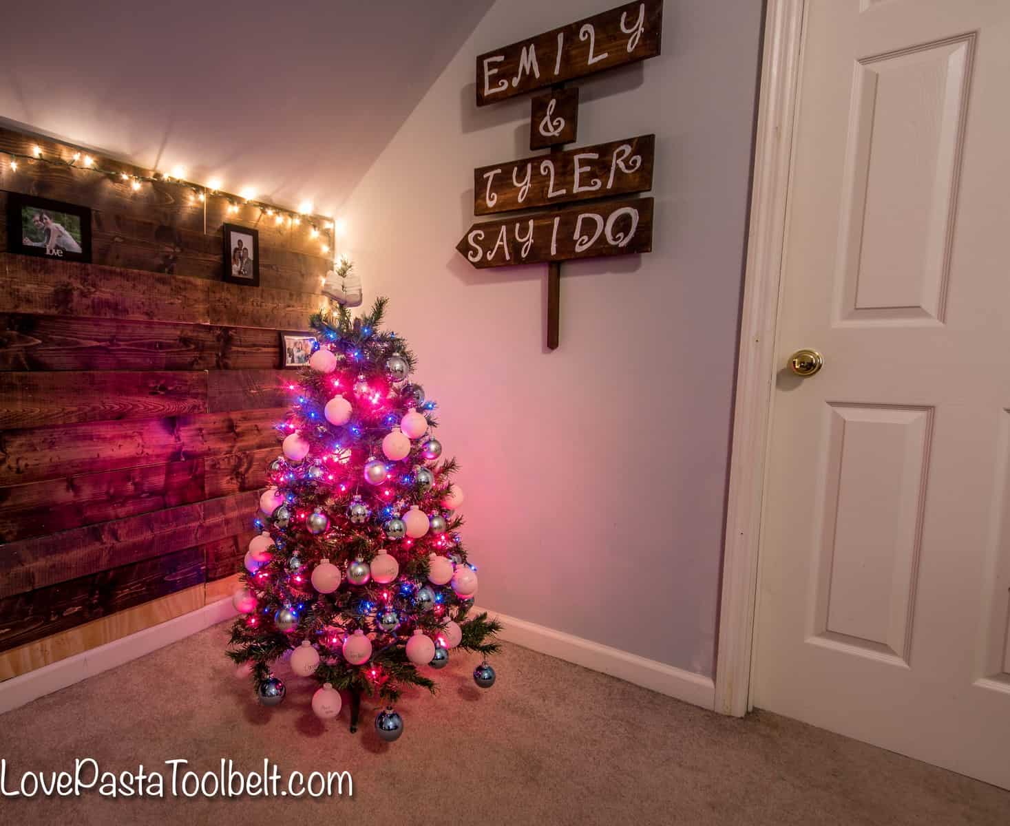 Christmas Gender Reveal - Love, Pasta, and a Tool Belt