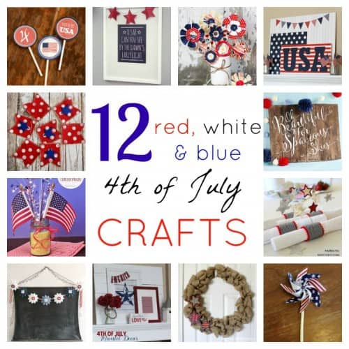 Decorate for the 4th of July with one of these 12 Red, White and Blue Crafts- Love, Pasta and a Tool Belt | DIY | Patriotic | Crafts |