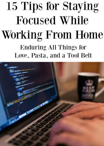 Work from home? My contributor Charlene has 15 Tips for Staying Focused While Working From Home!