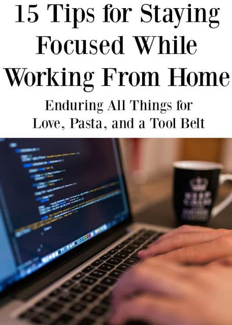 Work from home? My contributor Charlene has 15 Tips for Staying Focused While Working From Home! 