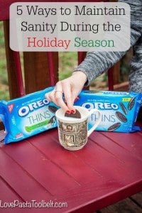 Today I've got 5 Ways to Maintain Sanity During the Holiday Season with OREO Thins! - Love, Pasta and a Tool Belt #OREOThinsAreIn #ad