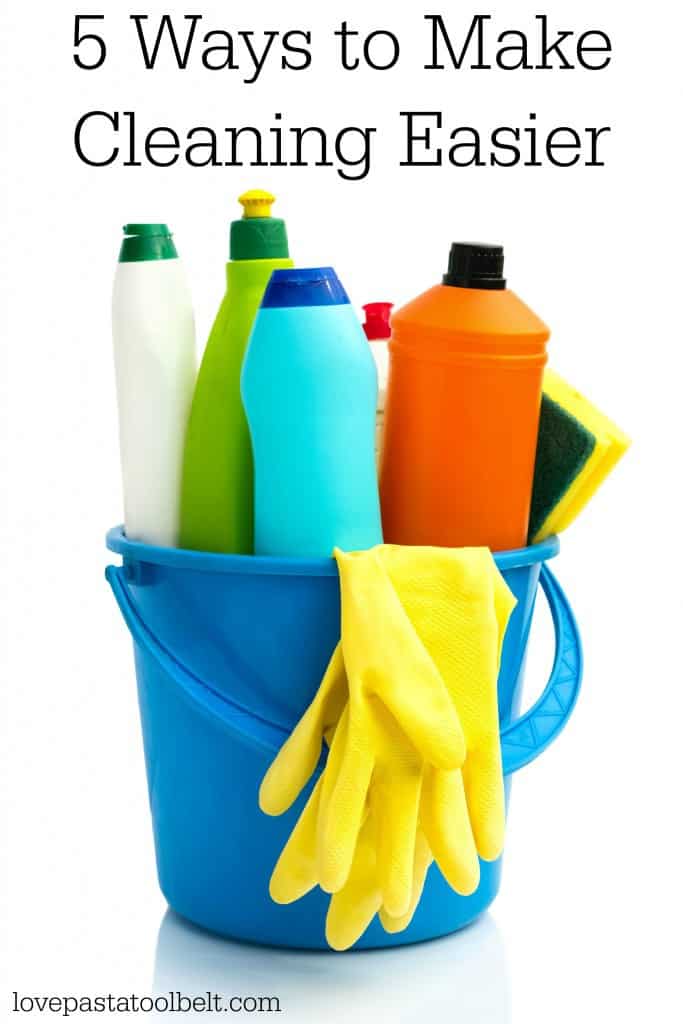 Hate to clean? I've got 5 Ways to Make Cleaning Easier- Love, Pasta and a Tool Belt | cleaning tips | household ideas | home ideas | clean | 