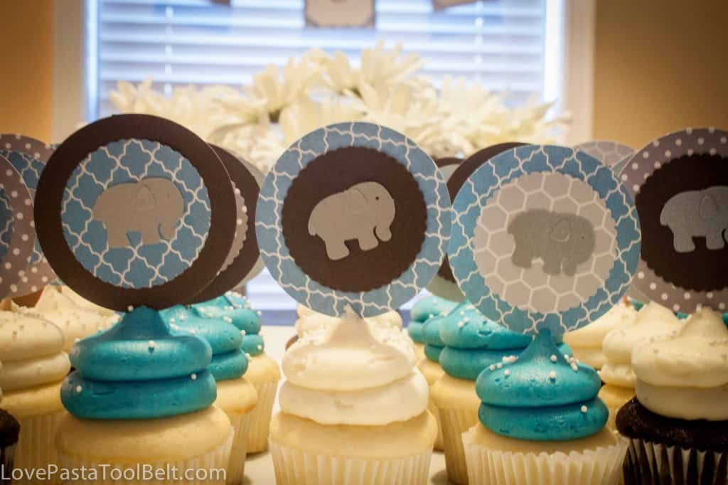 Blue and Gray Baby Boy Shower Ideas, great DIY ideas for a baby shower - Love, Pasta and a Tool Belt | baby shower | baby boy | boy shower | shower | blue baby shower|