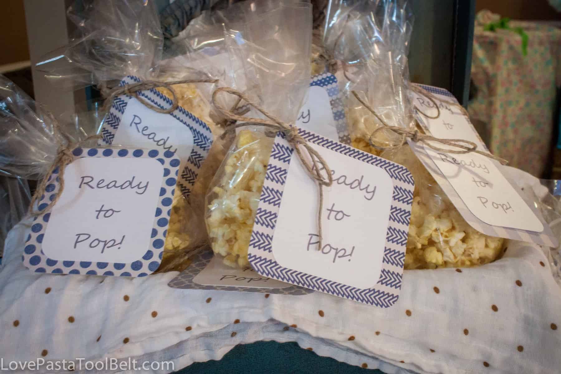 Ready To Pop Baby Shower Favors Love Pasta And A Tool Belt