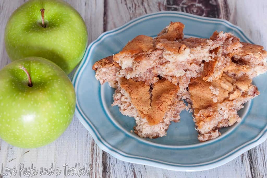 Cream Cheese Apple Cake- Love, Pasta and a Tool Belt | apples | recipes | cake | desserts | baking | cream cheese | 