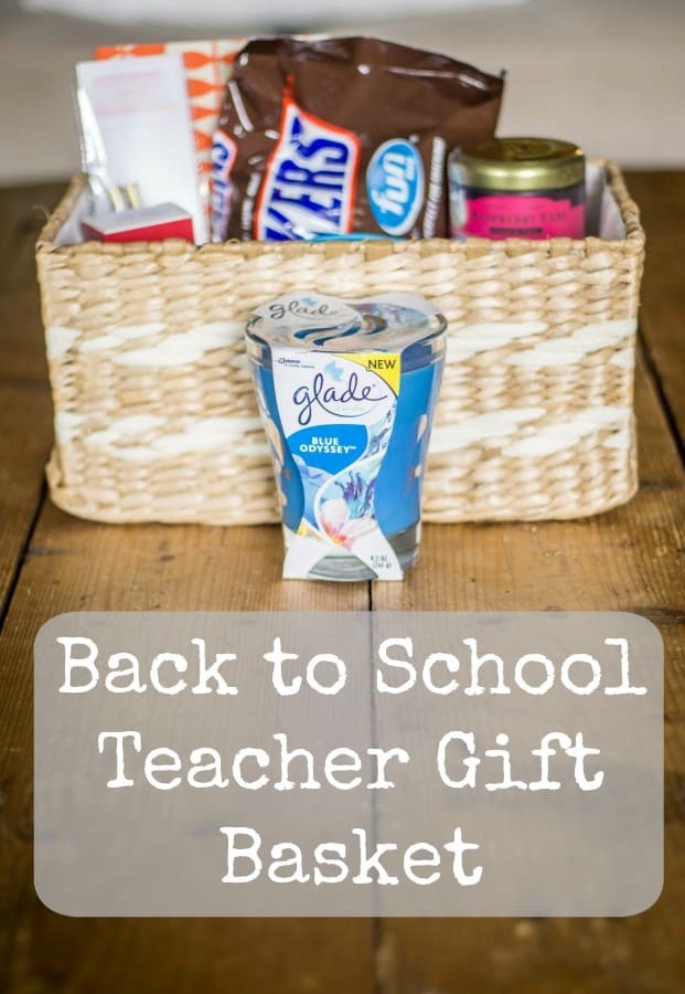 Back to School Teacher Gift Basket with Glade®- Love, Pasta and a Tool Belt #Feelinvigorated #ad | gift basket | teachers | school |