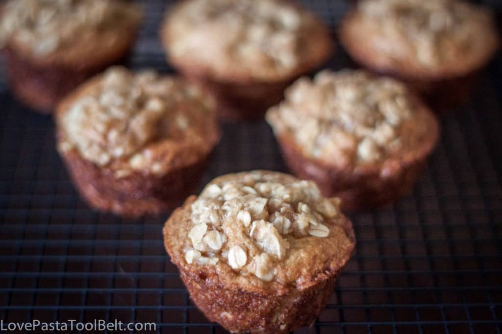 Brown Sugar Apple Muffins- Love, Pasta and a Tool Belt #muffins