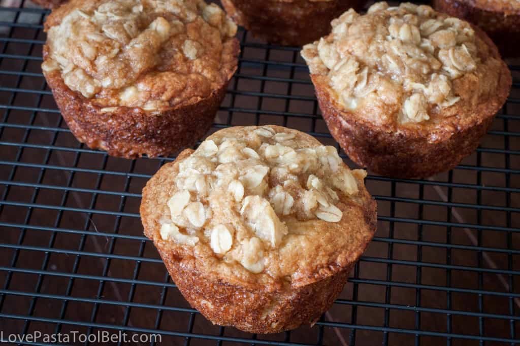 Brown Sugar Apple Muffins- Love, Pasta and a Tool Belt #muffins
