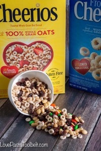 Cheerios Trail Mix makes the perfect afternoon or after school snack for you or the kids!- Love, Pasta and a Tool Belt #CheeriosFunFlavors #ad