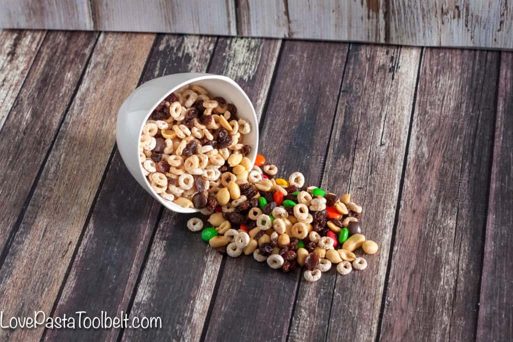 Cheerios Trail Mix makes the perfect afternoon or after school snack for you or the kids!- Love, Pasta and a Tool Belt #CheeriosFunFlavors #ad