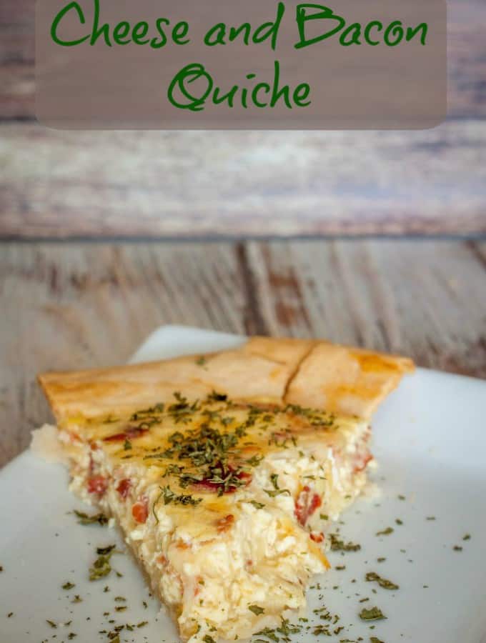 Cheese and Bacon Quiche- Love, Pasta and a Tool Belt | breakfast | quiche | recipes | brunch | bacon |