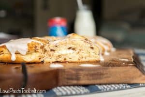 Forget the hard work for a delicious breakfast and make it easy with this Cinnamon Roll Cream Cheese Braid