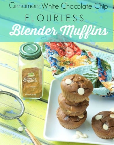 My guest poster Maryea is sharing her recipe for Cinnamon White Chocolate Chip Blender Muffins- Love, Pasta and a Tool Belt | breakfast | snack | Healthy | recipes | food |