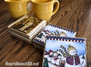 DIY Ceramic Tile Coasters