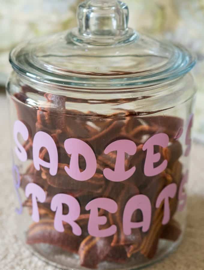 Give your pet a little extra love with this DIY Personalized Dog Treat Jar #ToPetsWithLove #ad