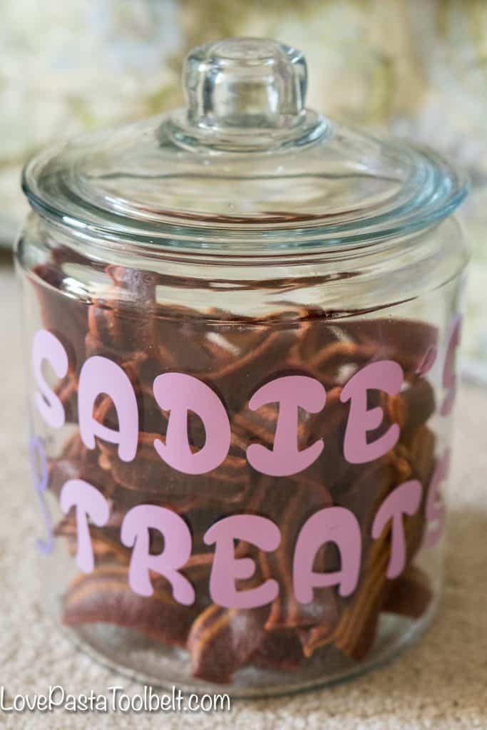 Give your pet a little extra love with this DIY Personalized Dog Treat Jar #ToPetsWithLove #ad