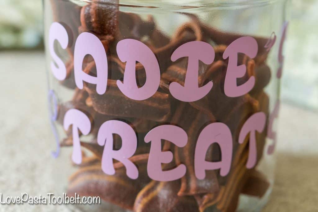 Give your pet a little extra love with this DIY Personalized Dog Treat Jar