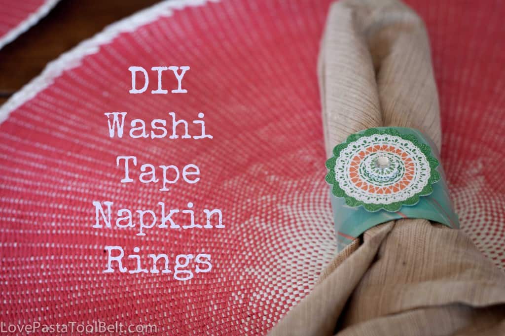 DIY Washi Tape Napkin Rings