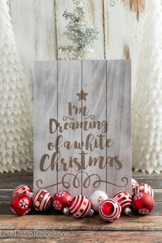 Dreaming of a White Christmas? Add some dreaminess to your home with this DIY White Christmas Art