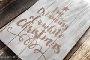 Dreaming of a White Christmas? Add some dreaminess to your home with this DIY White Christmas Art