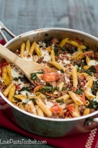 Kale-and-Tomato-Skillet-Lasagna