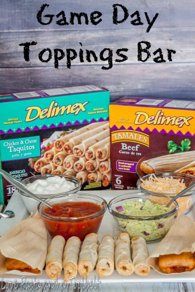 Game Day Toppings Bar with Delimex- Love, Pasta and a Tool Belt #ad #DelimexFiesta | Fiesta | Game Day | Toppings Bar | Mexican food | Food | 