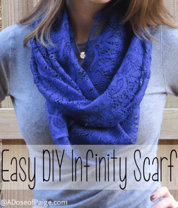 Easy DIY Infinity Scarf