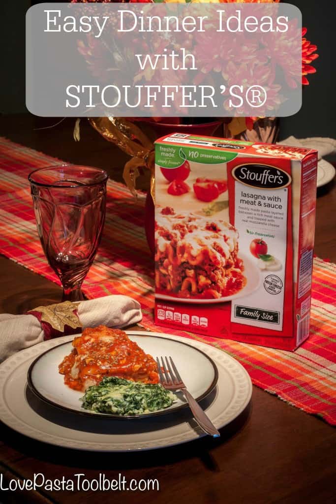I'm sharing some Easy Dinner Ideas with STOUFFER’S® with you today along with a great side dish recipe!- Love, Pasta and a Tool Belt #ad #StouffersHoliday