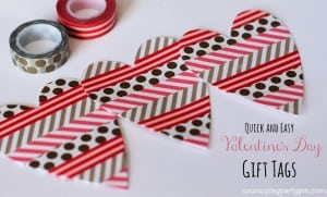 Easy Valentine's Washi Tape Cards