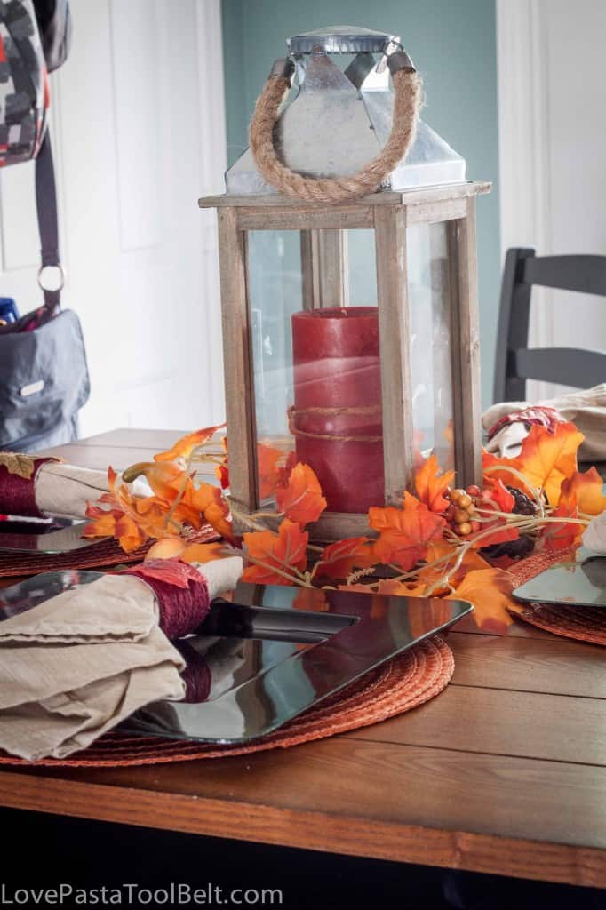 Fall Table Decor- Love, Pasta and a Tool Belt