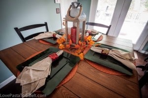 Fall Table Decor- Love, Pasta and a Tool Belt