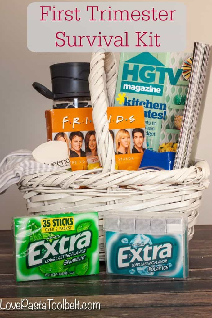 Help a newly expectant mom get by with this First Trimester Survival Kit!- Love, Pasta and a Tool Belt #GiveExtraGetExtra #CVS #ad | Pregnancy | Baby | Trimesters | New Mom | Expectant Mom |
