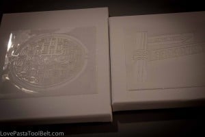 DIY Canvases with FolkArt Stencil1- Love, Pasta and a Tool Belt #ad