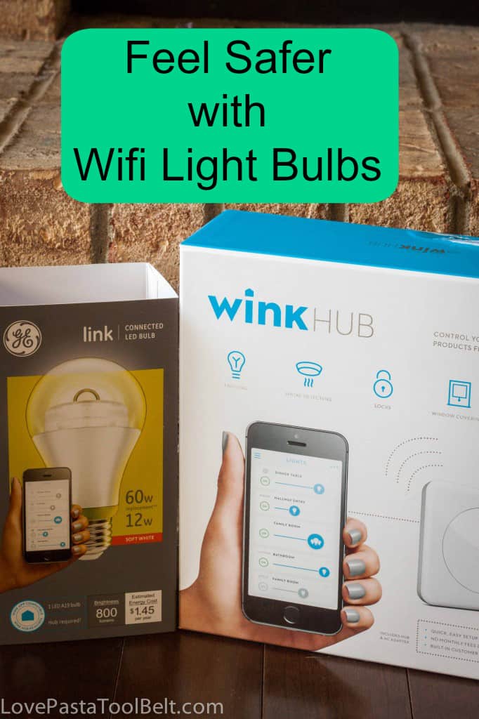 Feel Safer with Wifi Light Bulbs- Love, Pasta and a Tool Belt #GELink #Cbias #shop
