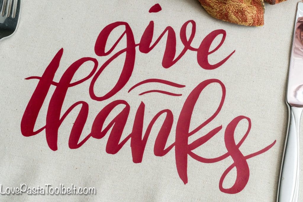 Remember to give thanks now and all year long with this DIY Give Thanks Placemat