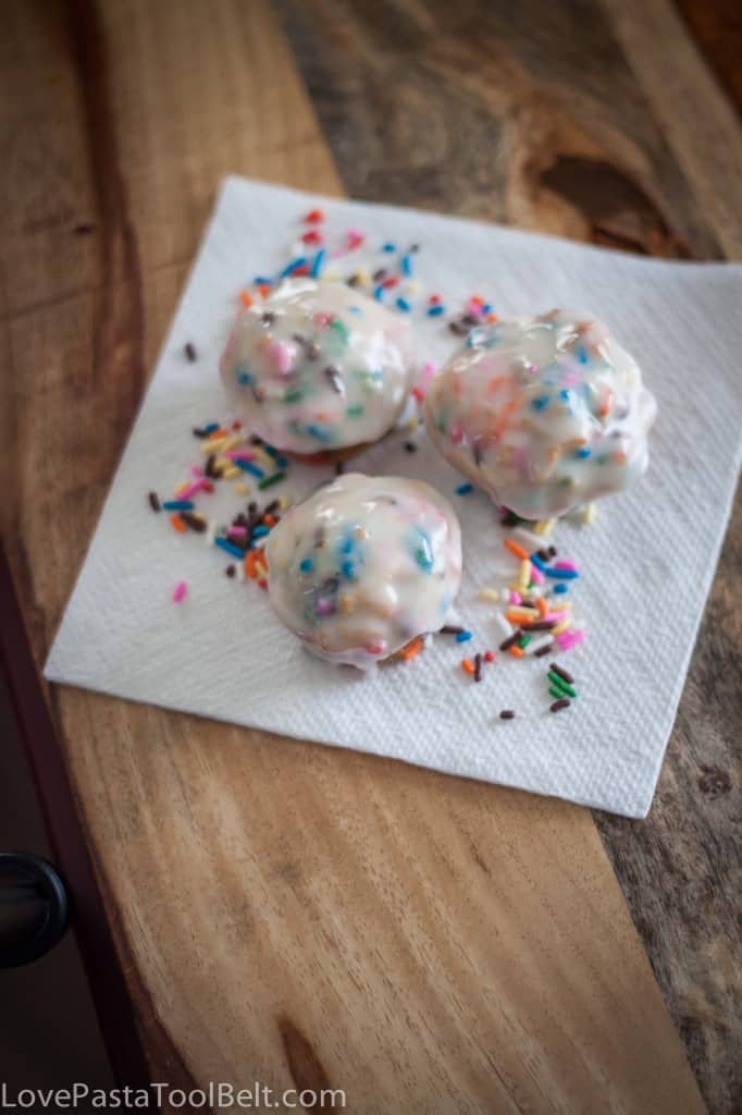 Glazed Sprinkle Muffins