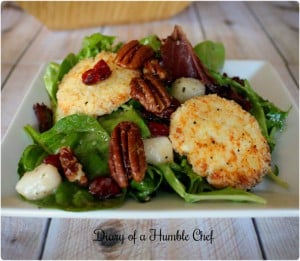 Goat Cheese, Pear and Cranberry Salad- Diary of a Humble Chef