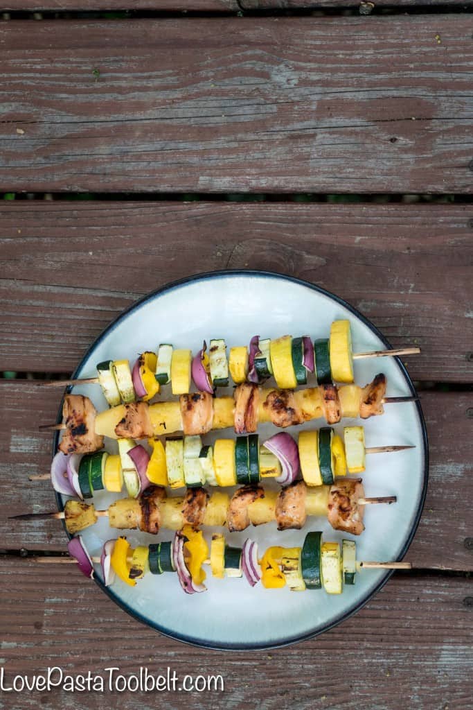 Enjoy grilling with this delicious recipe for Honey Garlic Chicken Kabobs. Click thru for the recipe or Repin to save for later