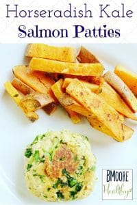 Get creative with your protein and add some wild salmon in your diet with these easy horseradish kale salmon patties! A weeknight meal the family will love!