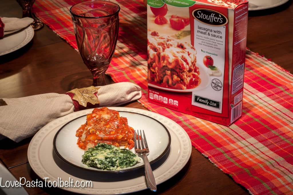I'm sharing some Easy Dinner Ideas with STOUFFER’S® with you today along with a great side dish recipe!- Love, Pasta and a Tool Belt #ad #StouffersHoliday