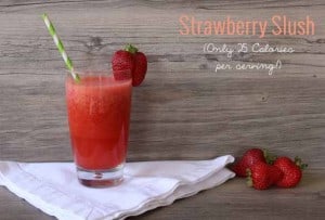 Low-Cal Strawberry Slush from Pretty Providence