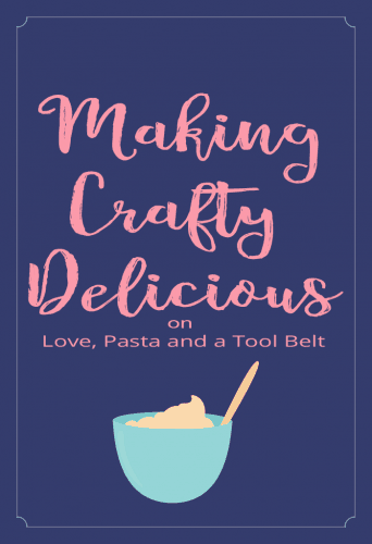 I'm so excited to talk about my new blog design and how I'm Making Crafty Delicious for you at Love, Pasta and a Tool Belt