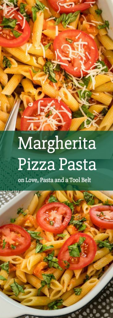 Mit diesem Rezept für Margherita Pizza Pasta #ad ist das Abendessen in 30 Minuten fertig 