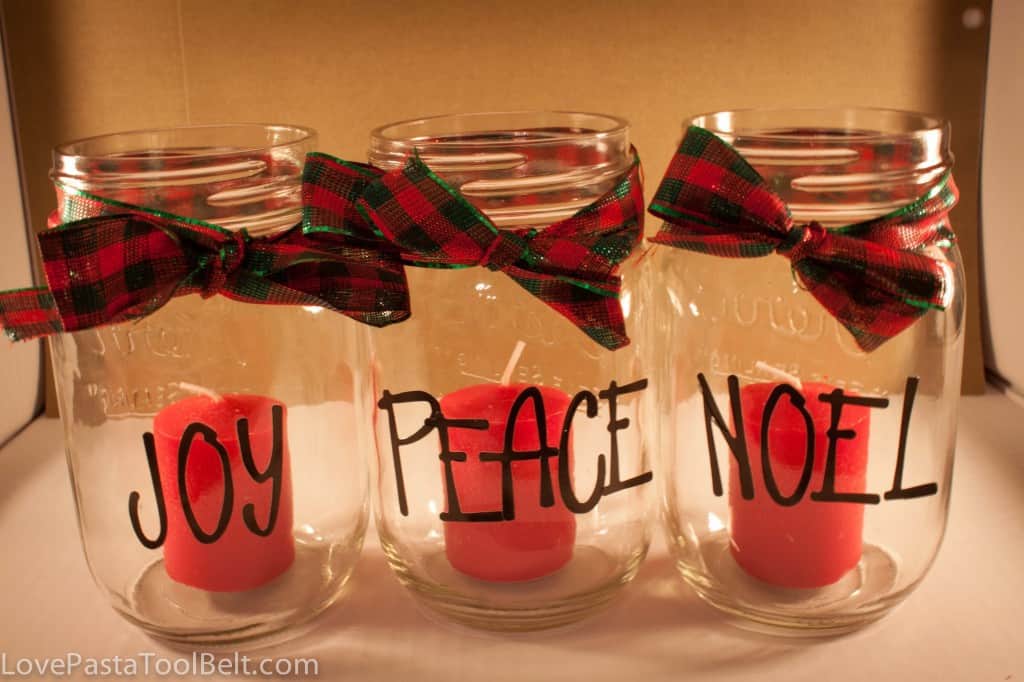 Mason Jar Christmas Candles