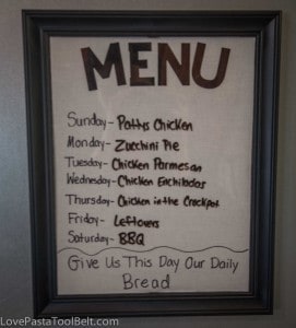 DIY Menu Board
