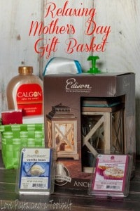 Relaxing Mother's Day Gift Basket- Love, Pasta and a Tool Belt #WicklessWonders #ad
