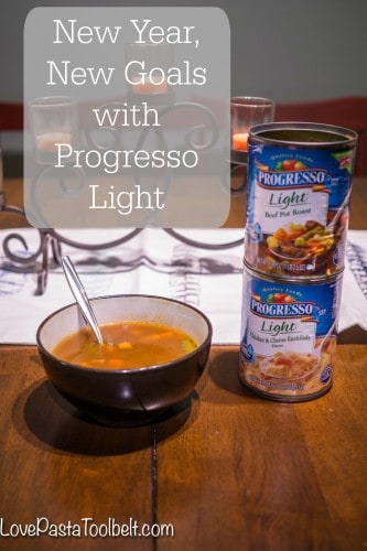It's a New Year so time for New Goals with Progresso Light- Love, Pasta and a Tool Belt #ad #ProgresswithProgresso